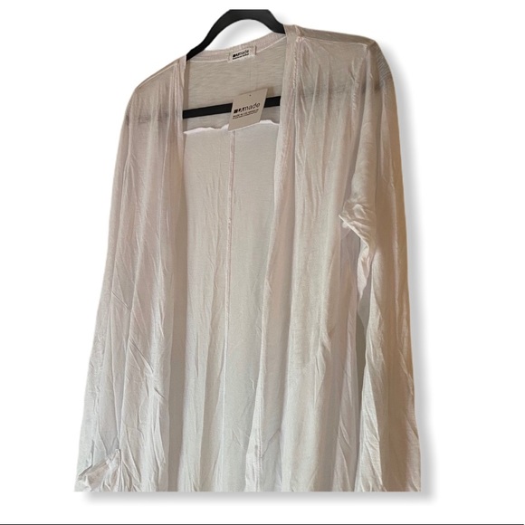 NWT White LA Made “Reed” Duster Cardigan - Picture 3 of 4